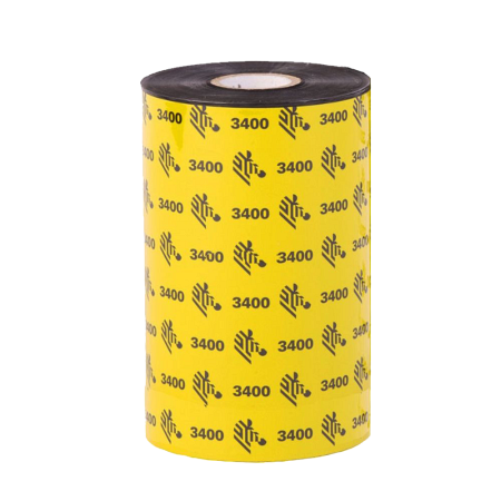 Красящая лента (Риббон) Zebra 3400 Wax/Resin High-performance (110mm x 450m, wax/resin, втулка 1